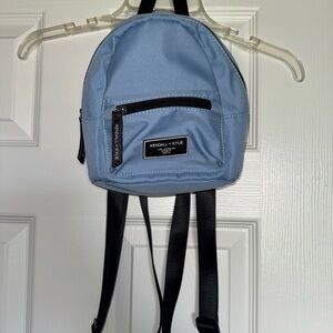 Kendall & Kylie Light Blue Mini Backpack with Black Accents